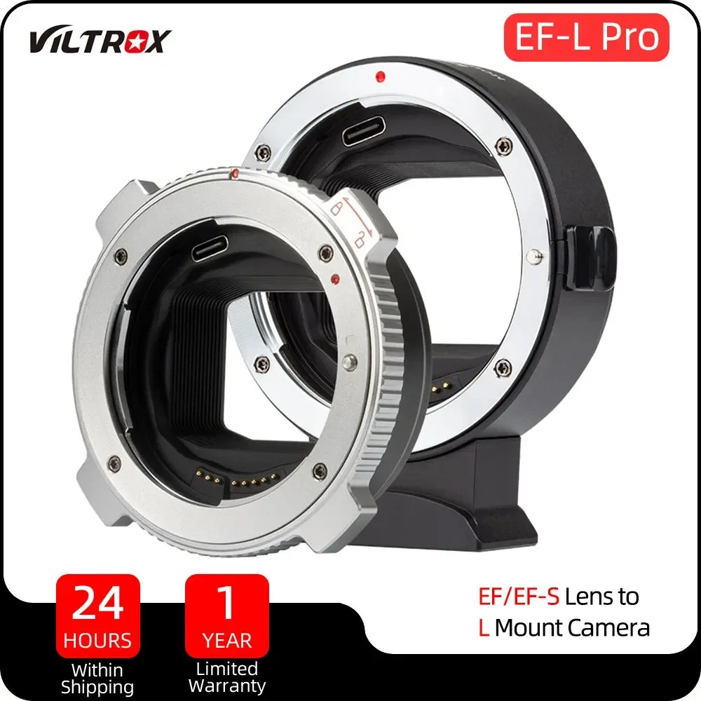 

Viltrox EF-L Pro Auto Focus Lens Mount Adapter Ring for Canon EF EF-S Lens to L Mount Camera Leica SL2 Panasonic S5 Sigma FPL