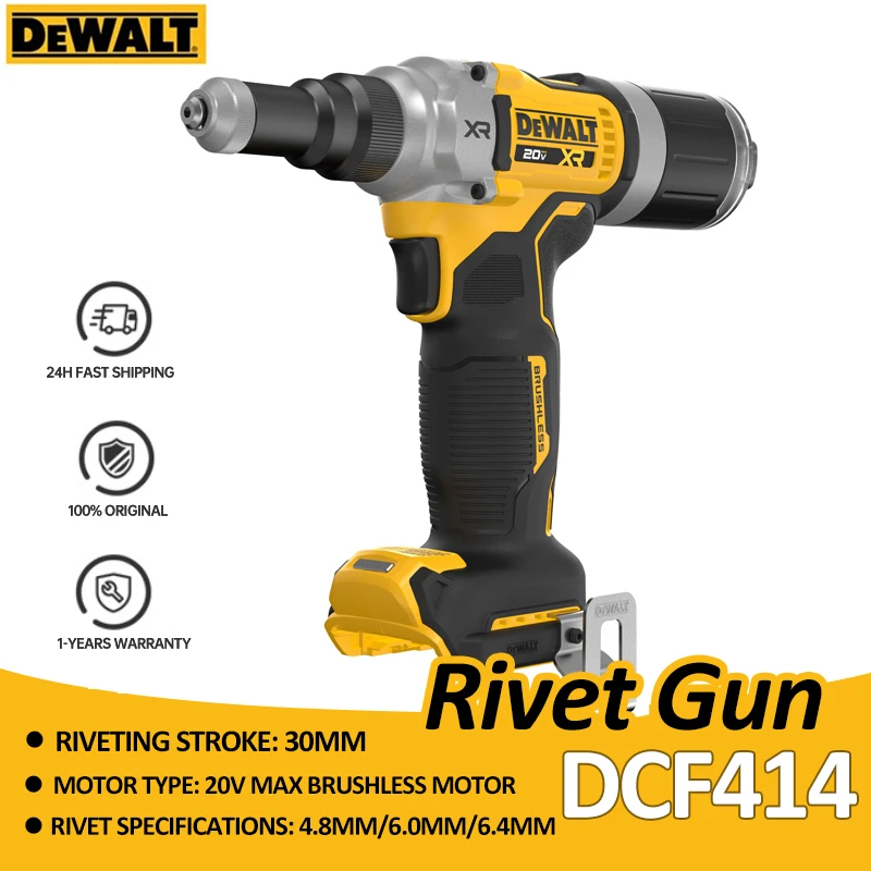 DEWALT DCF414 бесщеточный беспроводной пистолет для заклепок 1/4 дюйма 20 в макс. высокая прочность на растяжение автоматический Электрический клепальный пистолет неизолированный инструмент
DEWALT DCF414 бесщеточный беспроводной пистолет для заклепок 1/4 дюйма 20 в макс. высокая прочность на растяжение автоматический Электрический клепальный пистолет неизолированный инструмент