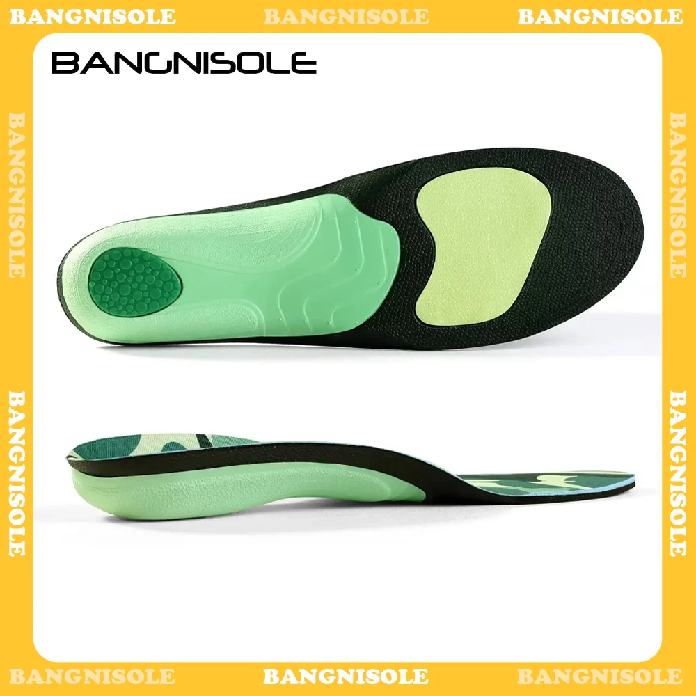 

Bangnisole Running Insoles Shock Absorption Arch Support Orthotic Insole for Pain Relief Flat Feet Plantar Fasciitis Insert