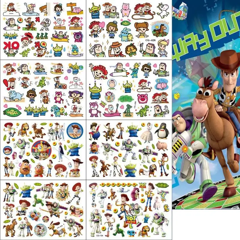 2024 Disney Toy Story Tattoo Sticker Cartoon Woody Buzz Lightyear Figure Sticker Toy for Boys Girls Children Birthday Party Gift
2024 Disney Toy Story Tattoo Sticker Cartoon Woody Buzz Lightyear Figure Sticker Toy for Boys Girls Children Birthday Party Gift