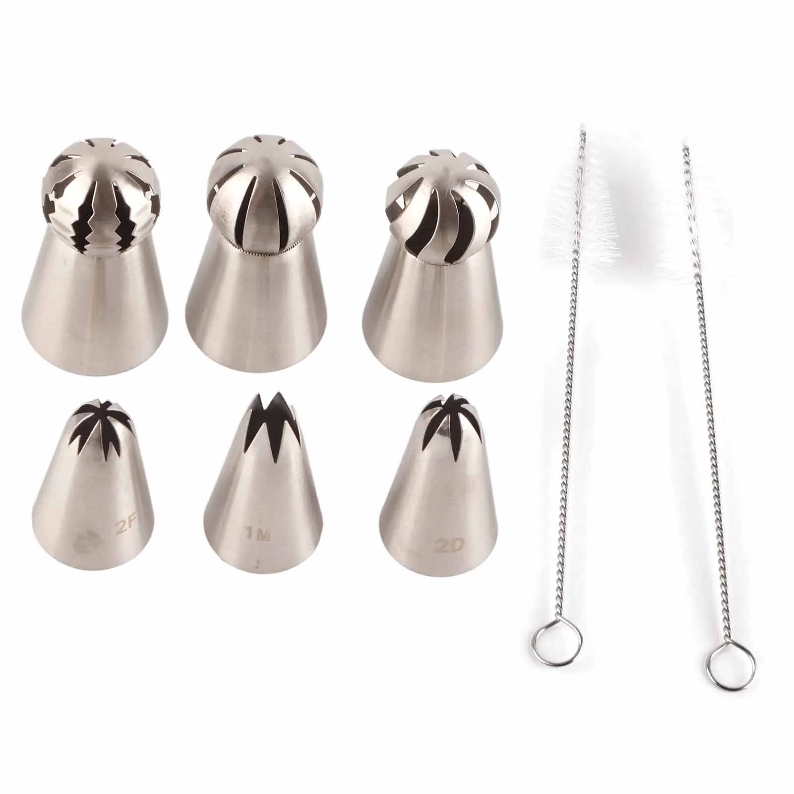 Piping Tip Set Reusable Stainless Steel Convenient To Clean Easy To Use Baking Tip for Cream Cake
Piping Tip Set Reusable Stainless Steel Convenient To Clean Easy To Use Baking Tip for Cream Cake