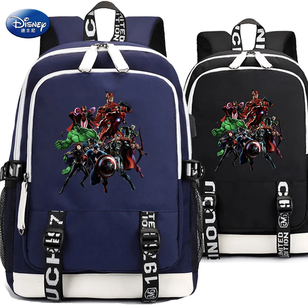Disney's Avengers Black Student Schoolbags Marvel Print USB Charging Cartoon Anime Backpack Youth Travel Backpack
Disney's Avengers Black Student Schoolbags Marvel Print USB Charging Cartoon Anime Backpack Youth Travel Backpack