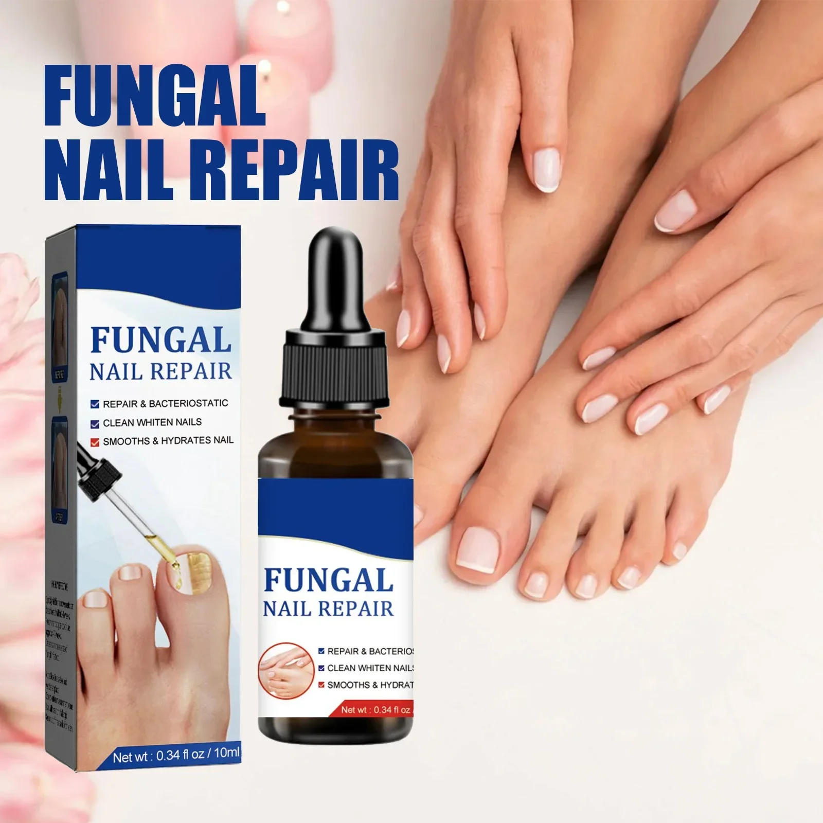 Fungal Nail Treatment Oil Foot Repair Essence Toe Nail Fungus Removal Gel Anti Infection Cream Fungal Nail Removal 10ML
Fungal Nail Treatment Oil Foot Repair Essence Toe Nail Fungus Removal Gel Anti Infection Cream Fungal Nail Removal 10ML