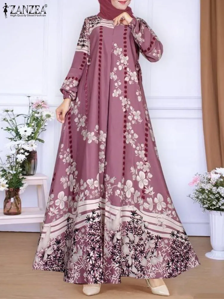 ZANZEA Fashion Eid Mubarek Muslim Dress Bohemian Floral Printed Vestidos Long Sleeve O Neck Dresses Elegant Loose Sundress 2024
ZANZEA Fashion Eid Mubarek Muslim Dress Bohemian Floral Printed Vestidos Long Sleeve O Neck Dresses Elegant Loose Sundress 2024