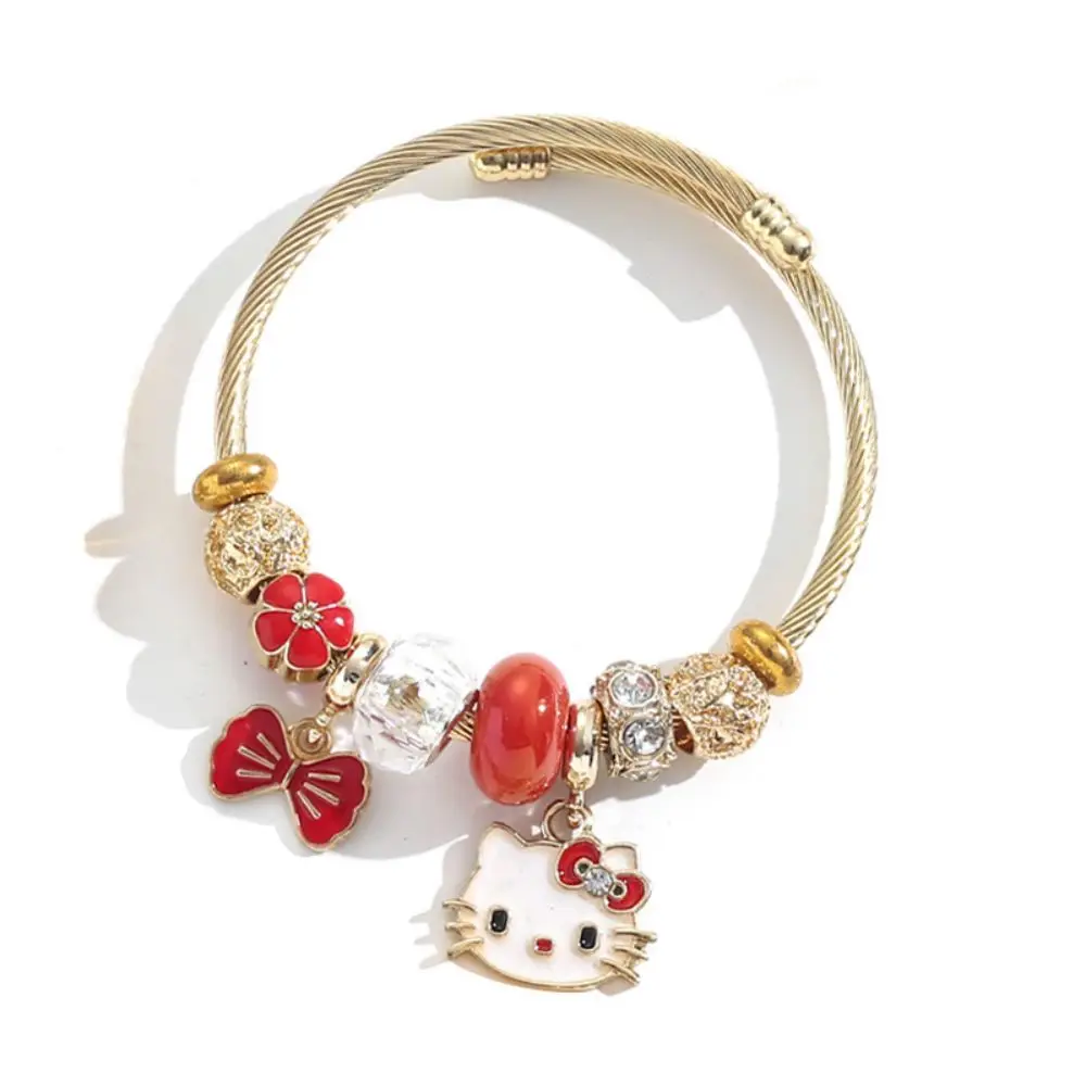Kawaii Anime Sanrio Hello Kitty Bracelet Cute Small Fresh Crystal Student Bracelets Beaded Birthday Gift Accessories Jewelry
Kawaii Anime Sanrio Hello Kitty Bracelet Cute Small Fresh Crystal Student Bracelets Beaded Birthday Gift Accessories Jewelry