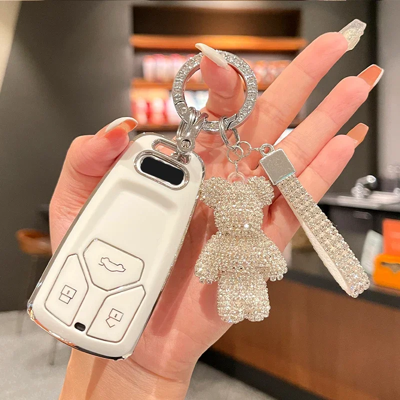 Автомобильный брелок для ключей из ТПУ для Audi A4 A4L B9 A5 A6 8S 8W Q5 Q7 4M S4 S5 S7 TT TTS TFSI RS
Автомобильный брелок для ключей из ТПУ для Audi A4 A4L B9 A5 A6 8S 8W Q5 Q7 4M S4 S5 S7 TT TTS TFSI RS