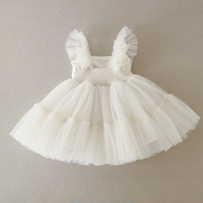 

HETISO New Baby Girl Baptism Dresses Toddler Christening Gowns Children's Clothes Summer Birthday Wedding Dress for Newborn 3-24