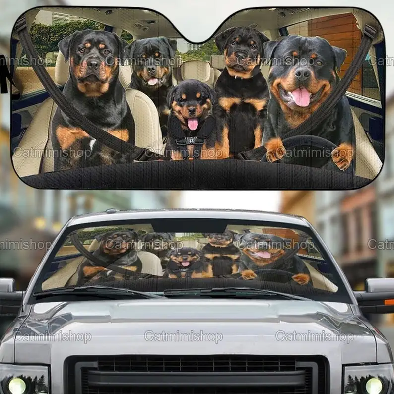 Rottweiler Family Car Sun Shade, Funny Rottweiler Sunshade, Rottweiler Decor Car, Car Shade, Car Sun Protector, Gifts For Her LN
Rottweiler Family Car Sun Shade, Funny Rottweiler Sunshade, Rottweiler Decor Car, Car Shade, Car Sun Protector, Gifts For Her LN