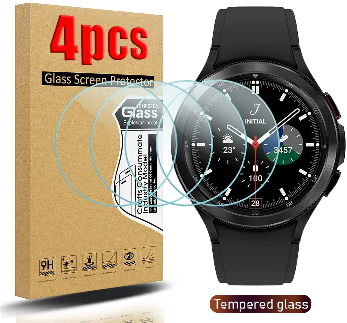 1-4 шт. 9H закаленное стекло для защиты экрана для Samsung Galaxy Watch 4 40/44 мм классические 42/46 мм часы 4 стеклянная Защита от царапин
1-4 шт. 9H закаленное стекло для защиты экрана для Samsung Galaxy Watch 4 40/44 мм классические 42/46 мм часы 4 стеклянная Защита от царапин