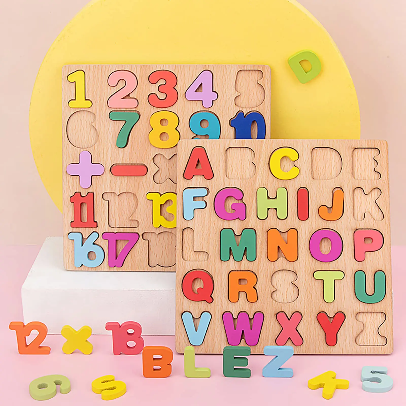Wooden Puzzle Montessori Baby Toys 3 pack Wooden Letters Numbers Shape Matching Game Early Childhood Education Toys
Wooden Puzzle Montessori Baby Toys 3 pack Wooden Letters Numbers Shape Matching Game Early Childhood Education Toys