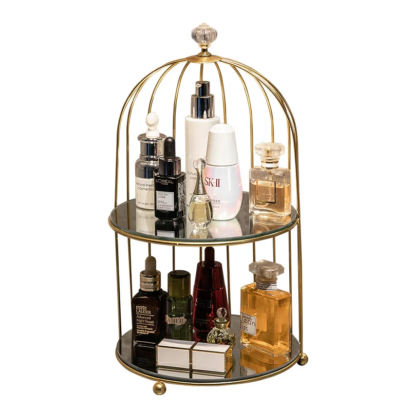 Bird cage storage rack Dressing table Bathroom Bathroom Desktop decoration Decoration Bedroom cosmetics storage
Bird cage storage rack Dressing table Bathroom Bathroom Desktop decoration Decoration Bedroom cosmetics storage