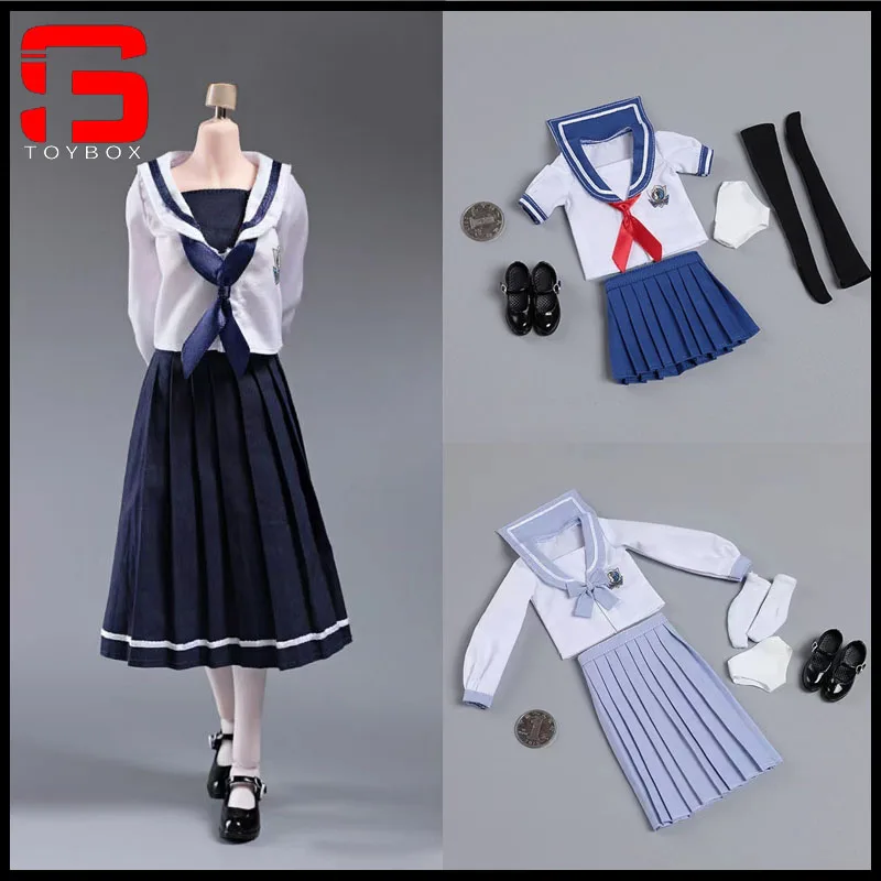 

CDtoys CD031 1/6 Scale School Uniform JK Skirt Female Sailor Suit Clothes Model Fit 12 Inch Soldier Action Figure Body Doll