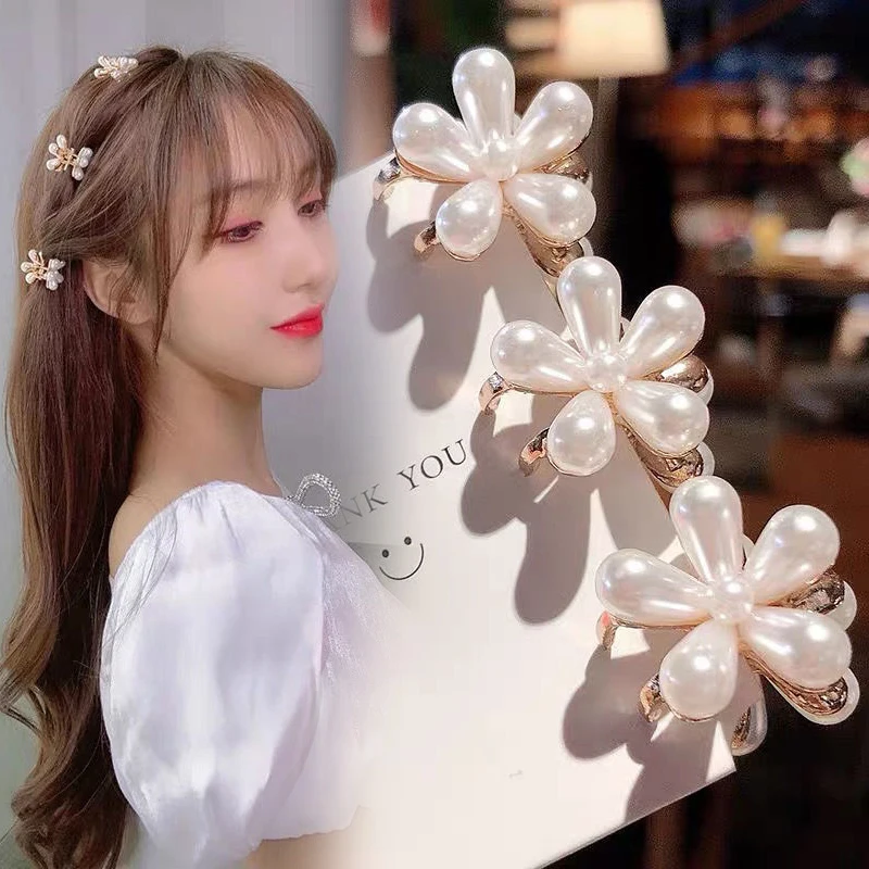 3Pcs Fashion Mini Pearl Hair Claws for Women Korean Small Flower Clips Set Hair Accessories Gold Crab Girls Headwear Wedding
3Pcs Fashion Mini Pearl Hair Claws for Women Korean Small Flower Clips Set Hair Accessories Gold Crab Girls Headwear Wedding