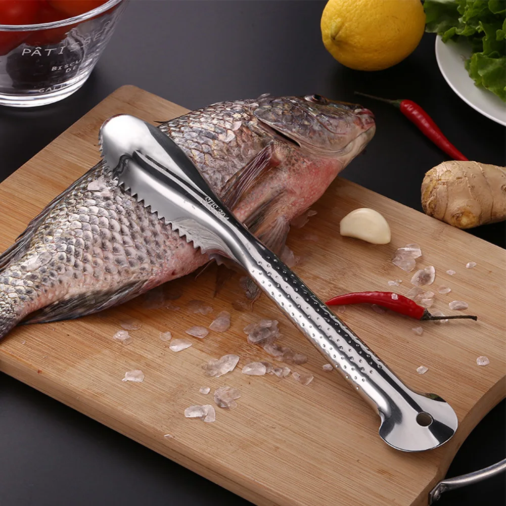 Stainless Steel Fish Scale Cleaner Scraper Fish Scale Peeler Remover Tool Fishes Skin Fish Shaver Remover Kitchen Accessories
Stainless Steel Fish Scale Cleaner Scraper Fish Scale Peeler Remover Tool Fishes Skin Fish Shaver Remover Kitchen Accessories
