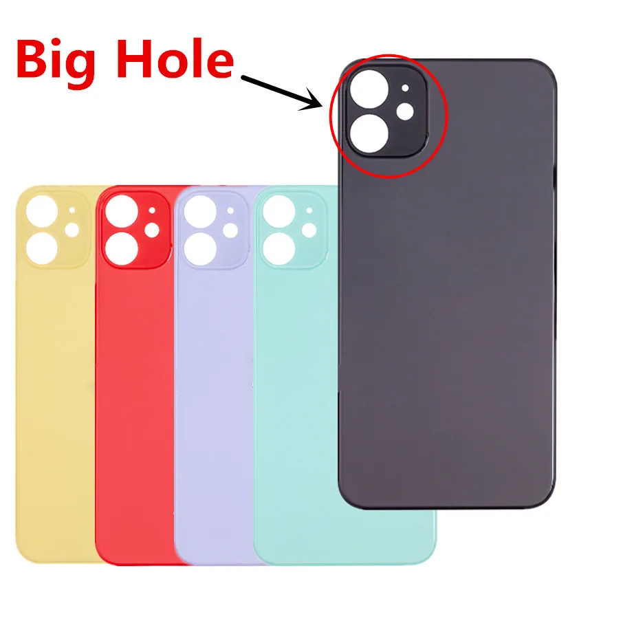 Big Hole Camera for iPhone 11 Back Rear Housing Back Glass Cover with CE Sticker Rear Panel Replacement for iPhone 11
Big Hole Camera for iPhone 11 Back Rear Housing Back Glass Cover with CE Sticker Rear Panel Replacement for iPhone 11