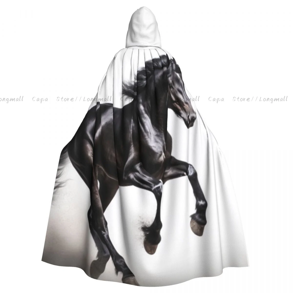Black Horse Equidae Background Hooded Cloak Coat Halloween Cosplay Costume Vampire Devil Wizard Cape Gown Party
Black Horse Equidae Background Hooded Cloak Coat Halloween Cosplay Costume Vampire Devil Wizard Cape Gown Party