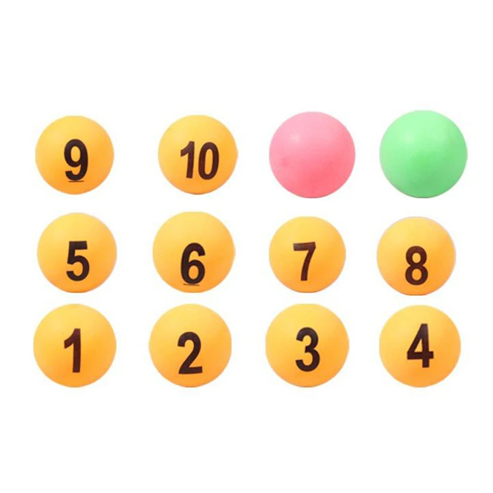 12PCS Color Number Table Tennis Professional Ping Pong Ball Numbered Beer Pong Raffle Ball For Table Tennis Training Games 40MM
12PCS Color Number Table Tennis Professional Ping Pong Ball Numbered Beer Pong Raffle Ball For Table Tennis Training Games 40MM