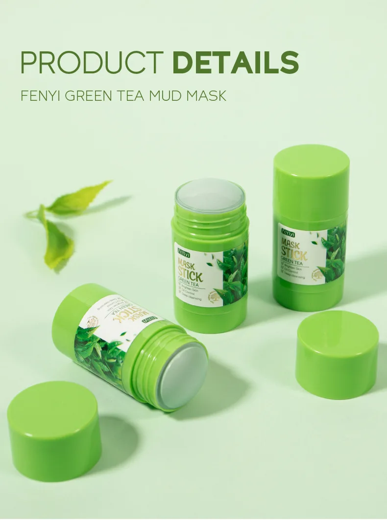 LAIKOU Cleansing Green Stick Green Tea Mask Stick Mask Purifying Clay Stick Mask Solid Mask Oil Control Anti-acne Whitening 40g 11 Sf90a0d7aa12748d4947a92dfd7a0f697m