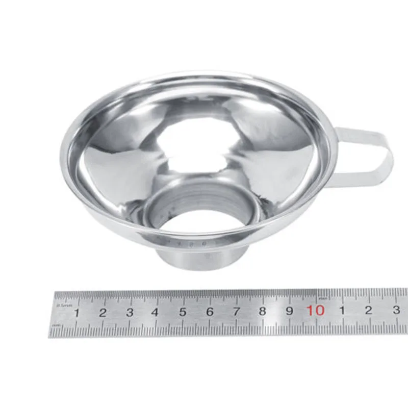High Quality Stainless Cup Funnel Jar Tools 1 Pieces Silver Stainless Steel Kitchen Wide Mouth Canning Useful Durable Hot Sale
High Quality Stainless Cup Funnel Jar Tools 1 Pieces Silver Stainless Steel Kitchen Wide Mouth Canning Useful Durable Hot Sale