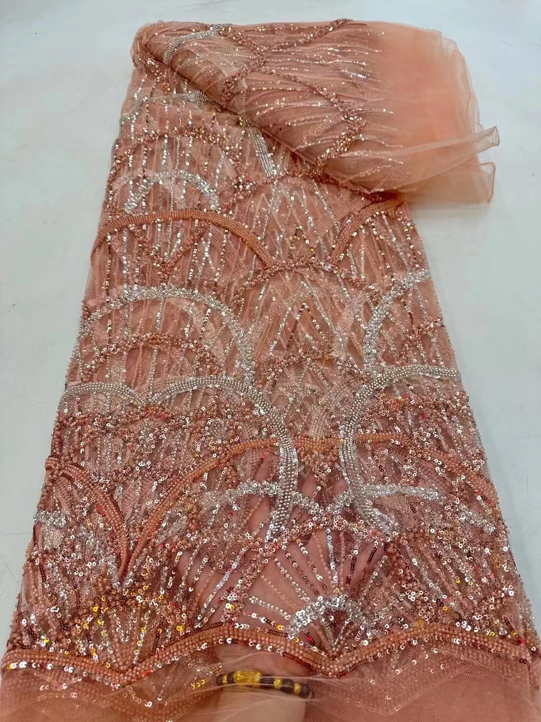 Latest Nigerian Sequins Groom Lace Fabric 2023 High Quality Beads Embroidery Beaded Tulle Lace Fabric African Dresses For Women
Latest Nigerian Sequins Groom Lace Fabric 2023 High Quality Beads Embroidery Beaded Tulle Lace Fabric African Dresses For Women