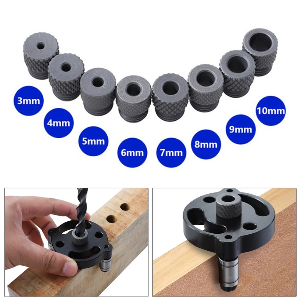 Three-in-one locator Hole Punch Drill Bit Positioner 3-10mm Drill Sleeve Bushing M14 Dowelling Jig Wood Drilling Guide Locator
Three-in-one locator Hole Punch Drill Bit Positioner 3-10mm Drill Sleeve Bushing M14 Dowelling Jig Wood Drilling Guide Locator