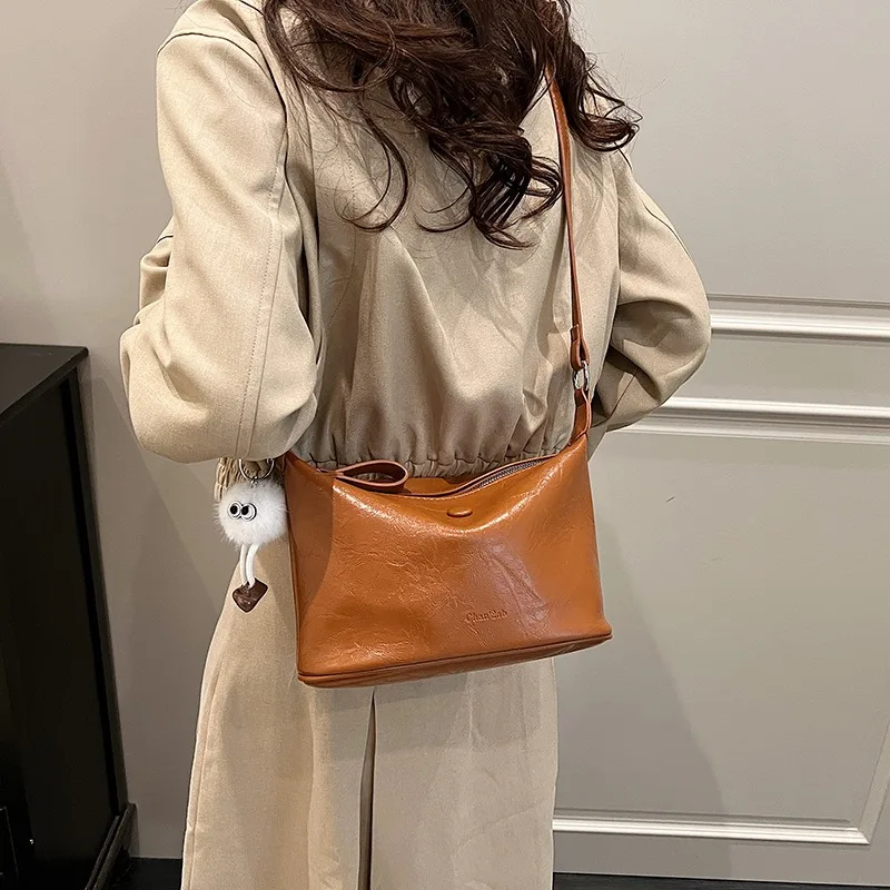 

PU Leather Shoulder Bag New Fashion Design New Bags for Women Commuter Casual All-match Crossbody Shopping Square Satchel Bags