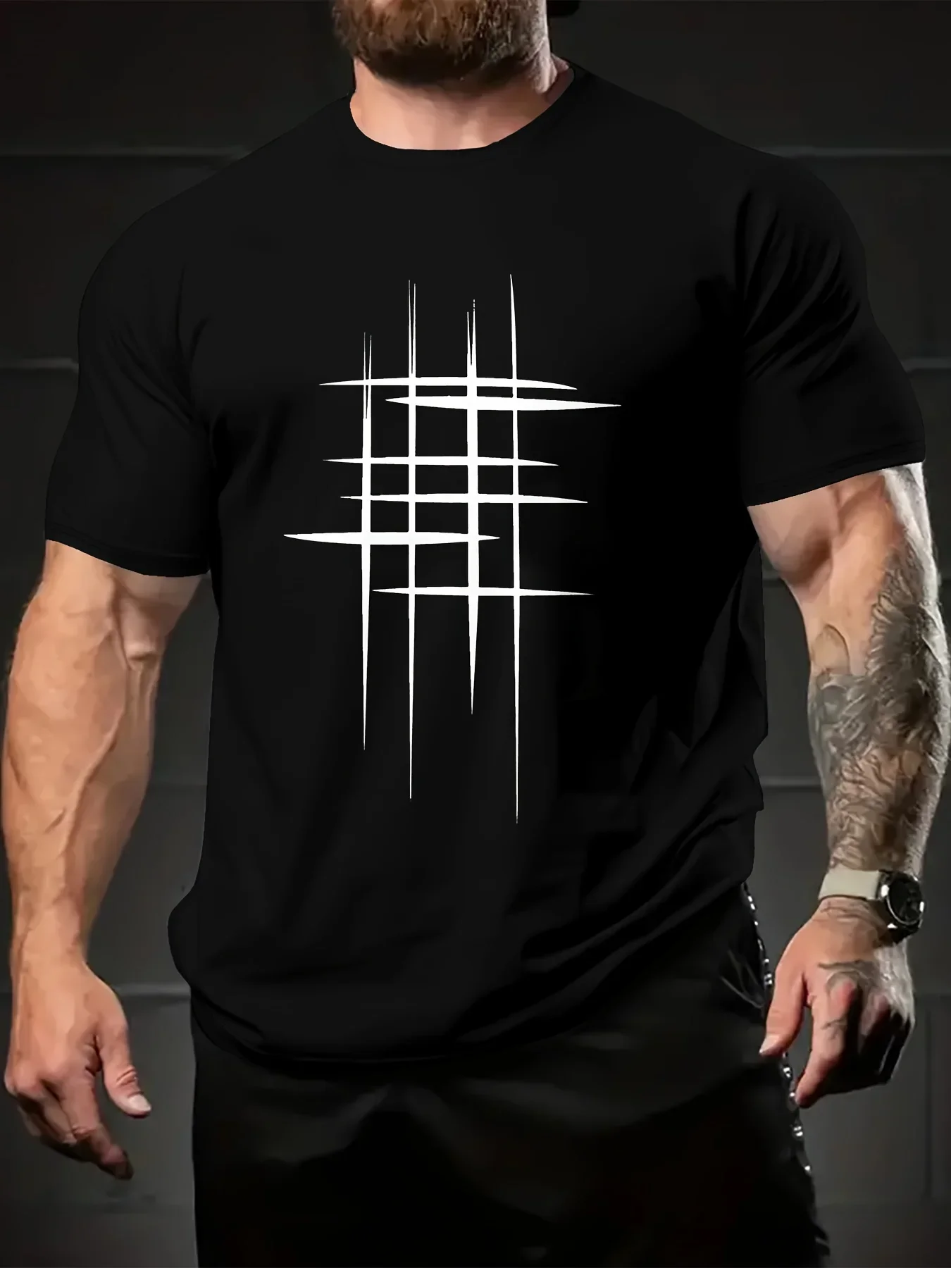 Men's Short Sleeve Simple Printed T-shirt, Comfortable and Cool Tops, Fashionable Casual Clothes, Young Home, Home, Summer, 2024
Men's Short Sleeve Simple Printed T-shirt, Comfortable and Cool Tops, Fashionable Casual Clothes, Young Home, Home, Summer, 2024