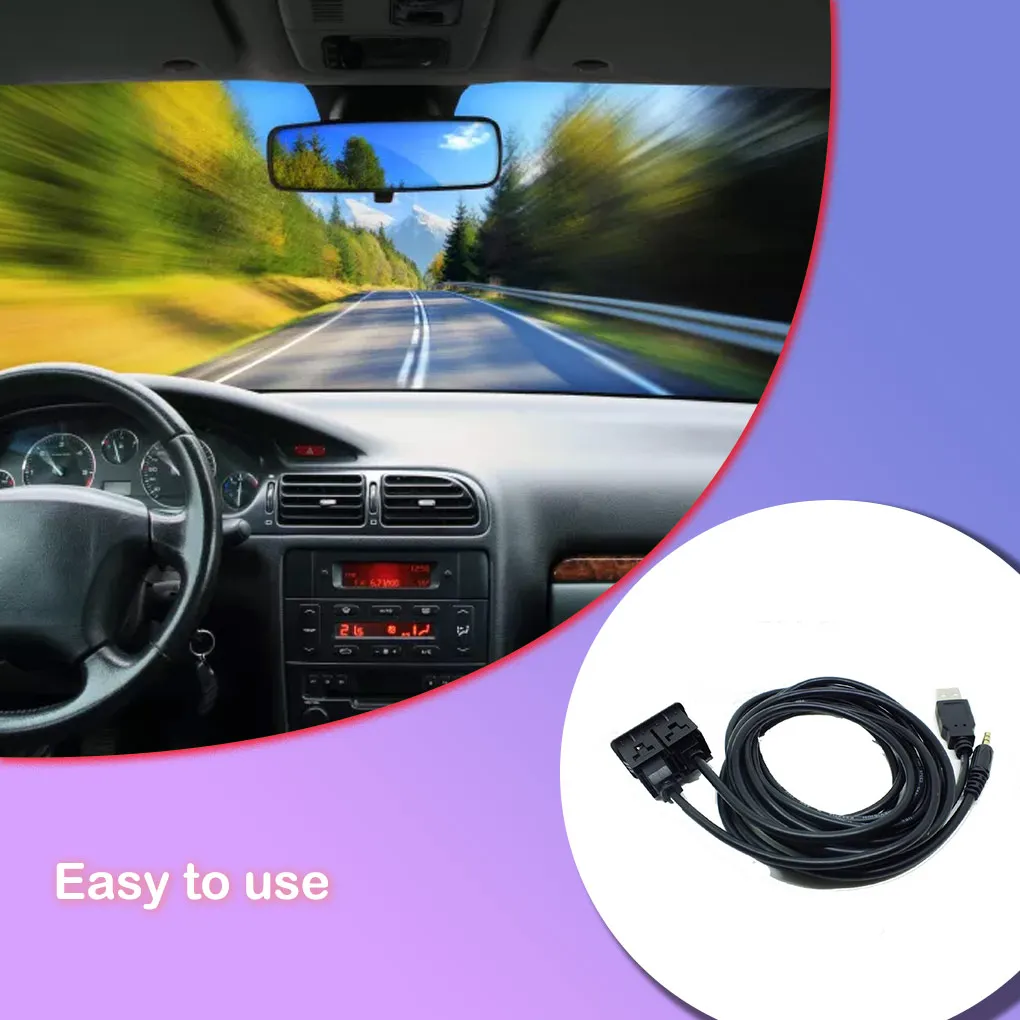 

Cars AUX Socket USB Switch Sockets Folding Extension Cable Repairing