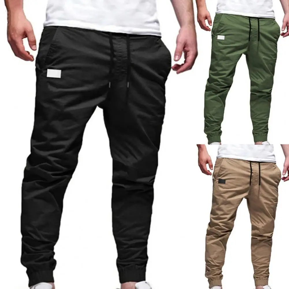 Fashion Training Slacks Skin-friendly Mid Rise Trousers Drawstring Solid Color Fitness Pants Men Pants Long
Fashion Training Slacks Skin-friendly Mid Rise Trousers Drawstring Solid Color Fitness Pants Men Pants Long