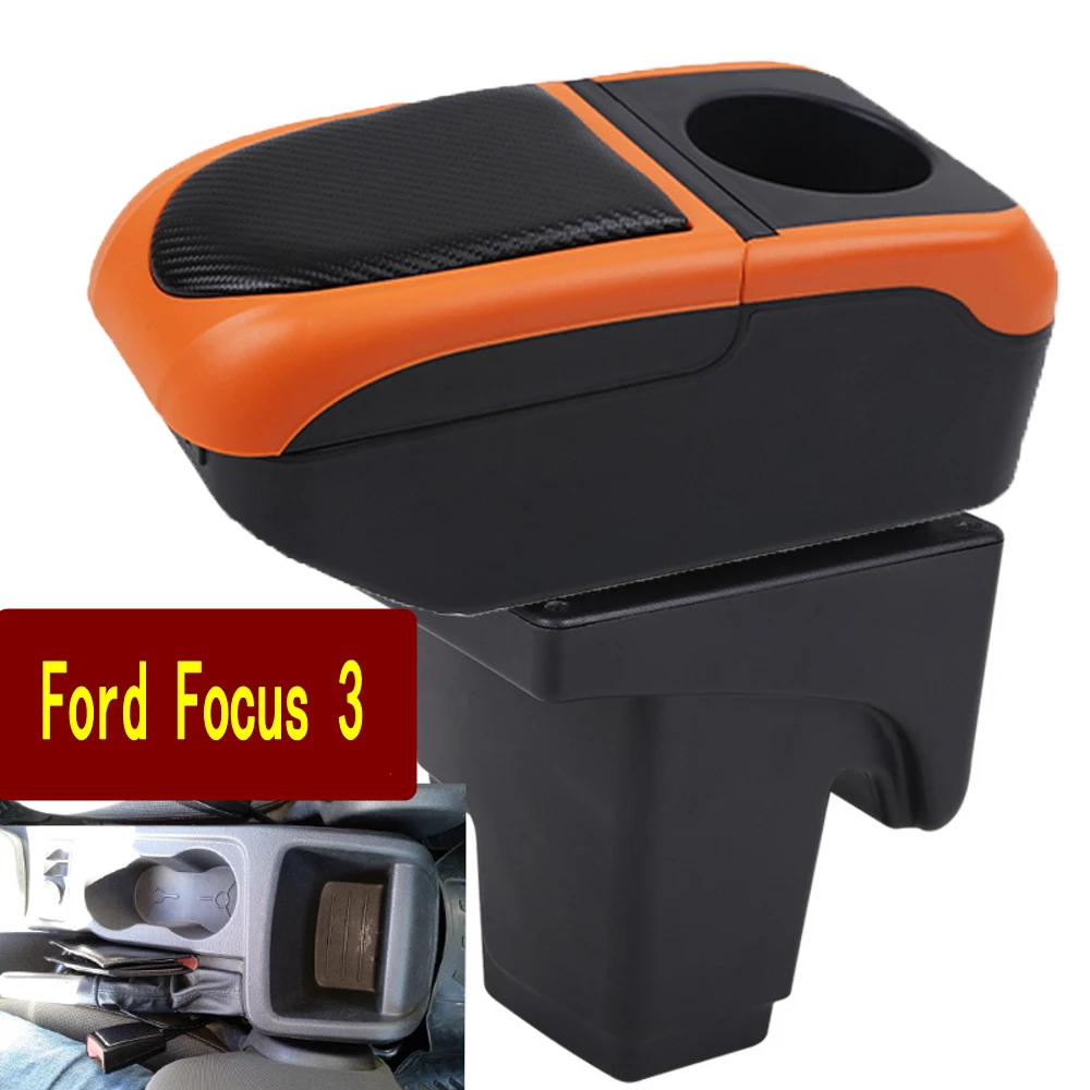 

Подлокотник для Ford focus 3, детали, специальные детали, автомобильные аксессуары, центральный ящик для хранения, автомобильный рычаг