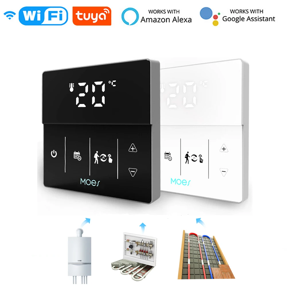 Smart WiFi Thermostat Tuya Home Electric Floor Heating Gas Boiler Water Controller Temperature Controller Tuya Alexa Google Home
Smart WiFi Thermostat Tuya Home Electric Floor Heating Gas Boiler Water Controller Temperature Controller Tuya Alexa Google Home