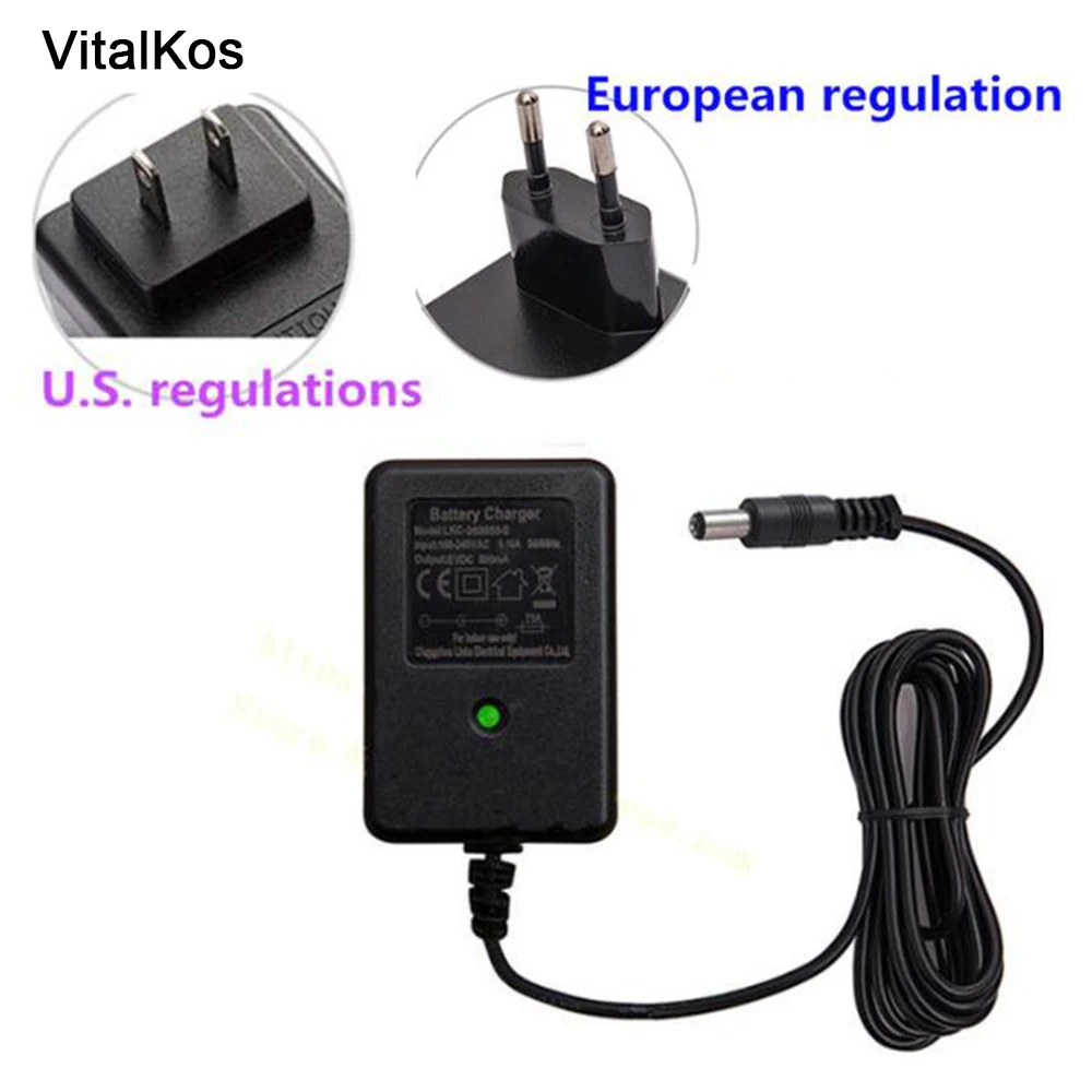 VitalKos 6V 12V Ride On Charger with Charging Indicator Light for American and European regulations Ride On Accessories
VitalKos 6V 12V Ride On Charger with Charging Indicator Light for American and European regulations Ride On Accessories