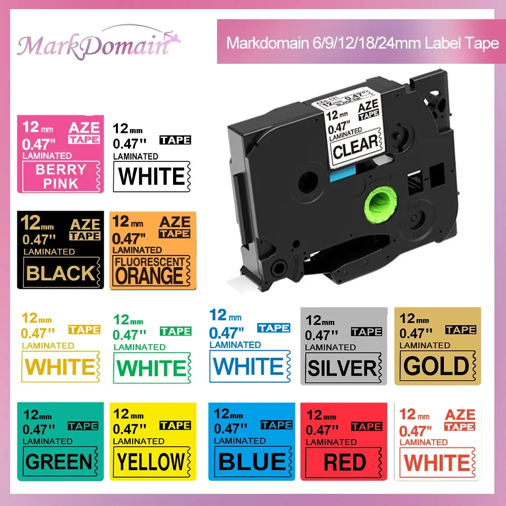 Markdomain Compatible for Brother TZe Tape 6/9/12/18/24mm TZe231 Tape Laminated Label Refill Tape for P-Touch PT-H110 E1000
Markdomain Compatible for Brother TZe Tape 6/9/12/18/24mm TZe231 Tape Laminated Label Refill Tape for P-Touch PT-H110 E1000