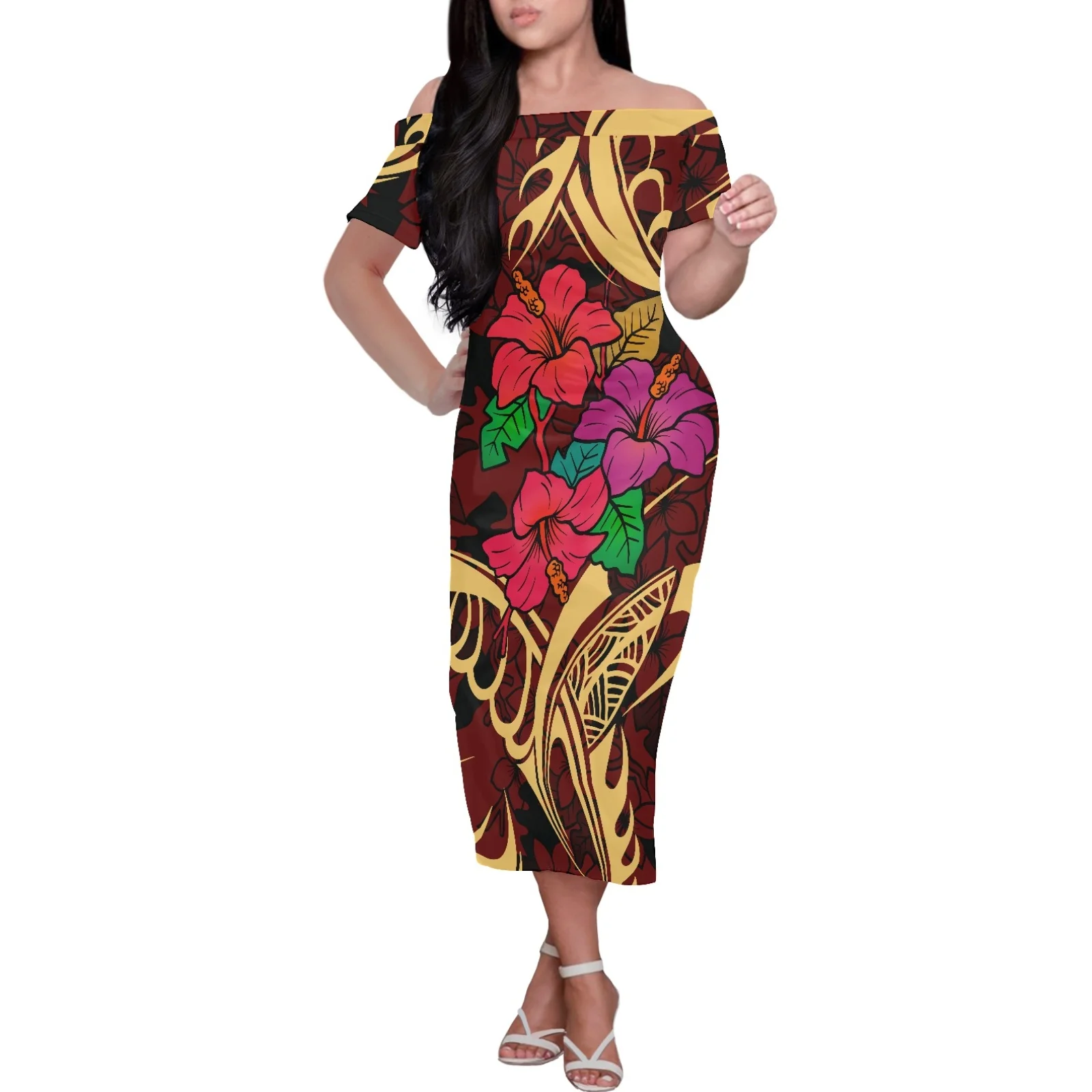 Women's Polynesian Tribal, Fijian Totem, Tattoo, Fiji Prints, Custom Sarongs, Off Shoulder, Casual Beach, Holiday, Summer Sexy
Women's Polynesian Tribal, Fijian Totem, Tattoo, Fiji Prints, Custom Sarongs, Off Shoulder, Casual Beach, Holiday, Summer Sexy