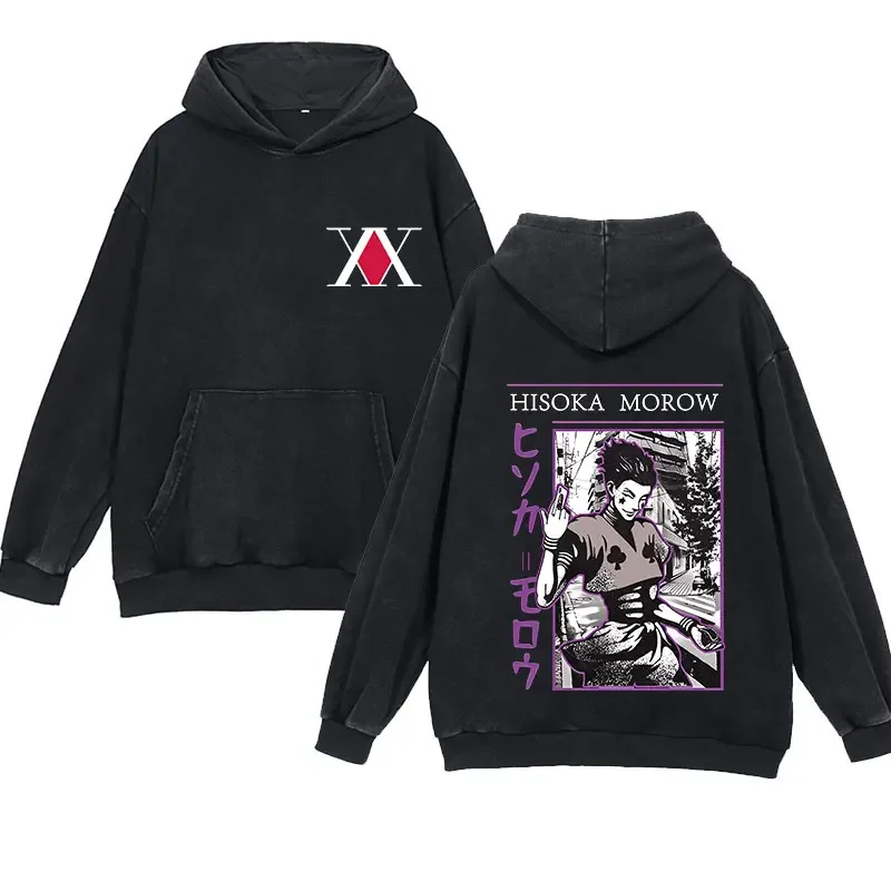 Anime Hunter X Hunter Hoodies for Men Women Unisex Vintage Wash Cotton Hooded Sweatshirts Casual Baggy Pullover Tops Outfits
Anime Hunter X Hunter Hoodies for Men Women Unisex Vintage Wash Cotton Hooded Sweatshirts Casual Baggy Pullover Tops Outfits