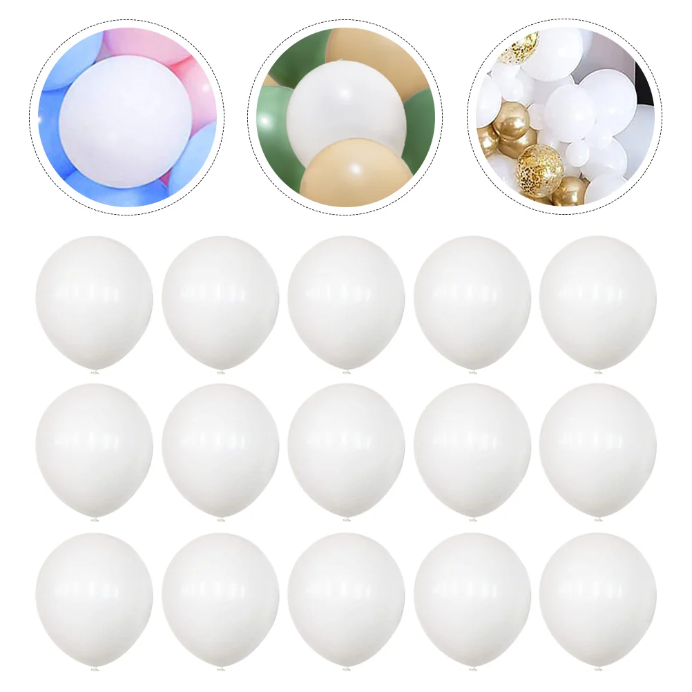 100 Pcs Arched Round White Balloon Bride Happy Birthday Decorations Men Thickened Balloons Emulsion Wedding
100 Pcs Arched Round White Balloon Bride Happy Birthday Decorations Men Thickened Balloons Emulsion Wedding