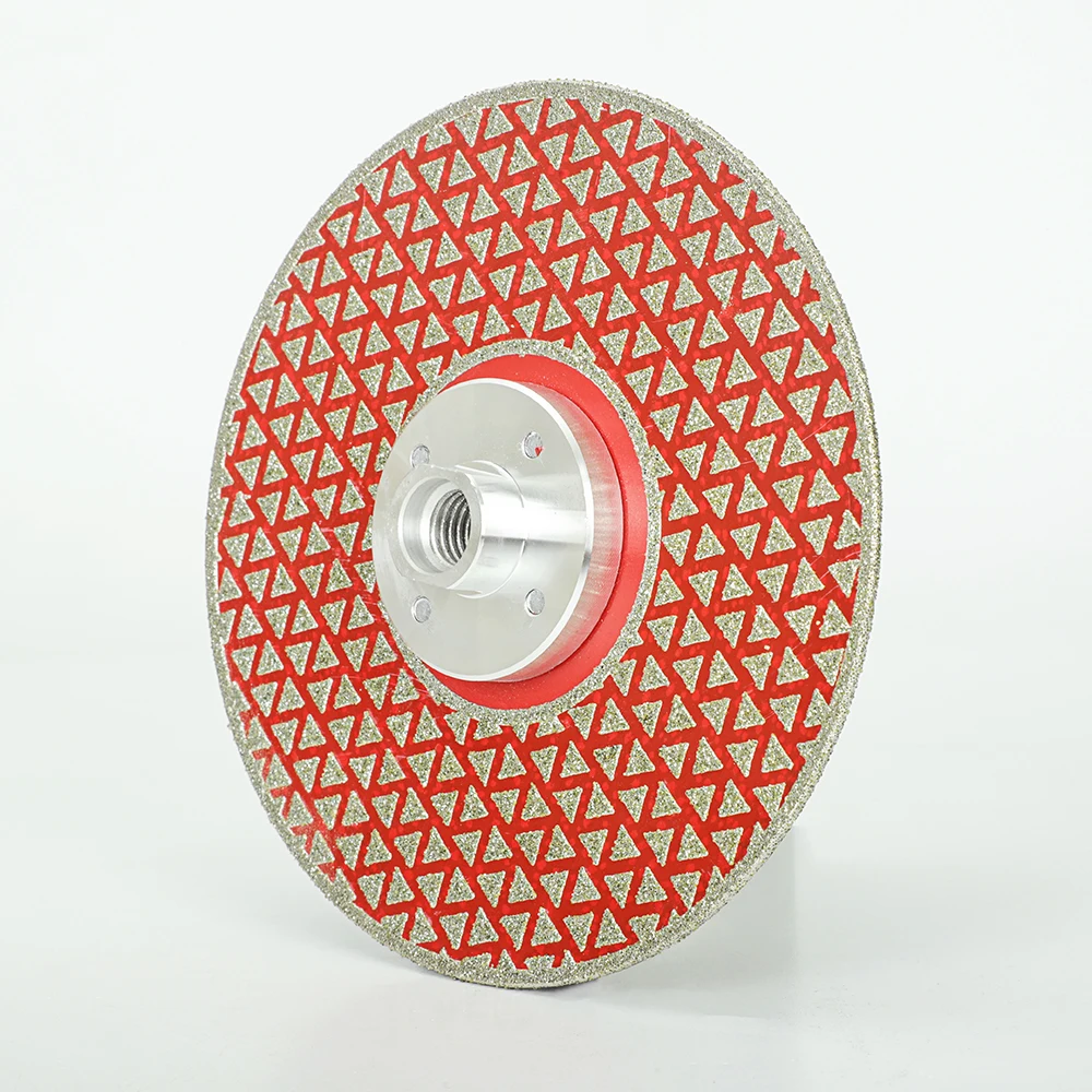 7" 180mm Flange M14 Electroplated Diamond Saw Blade Galvanized Cutting Sheet Grinding Disc For Marble Granite Ceramic Tile Stone
7" 180mm Flange M14 Electroplated Diamond Saw Blade Galvanized Cutting Sheet Grinding Disc For Marble Granite Ceramic Tile Stone