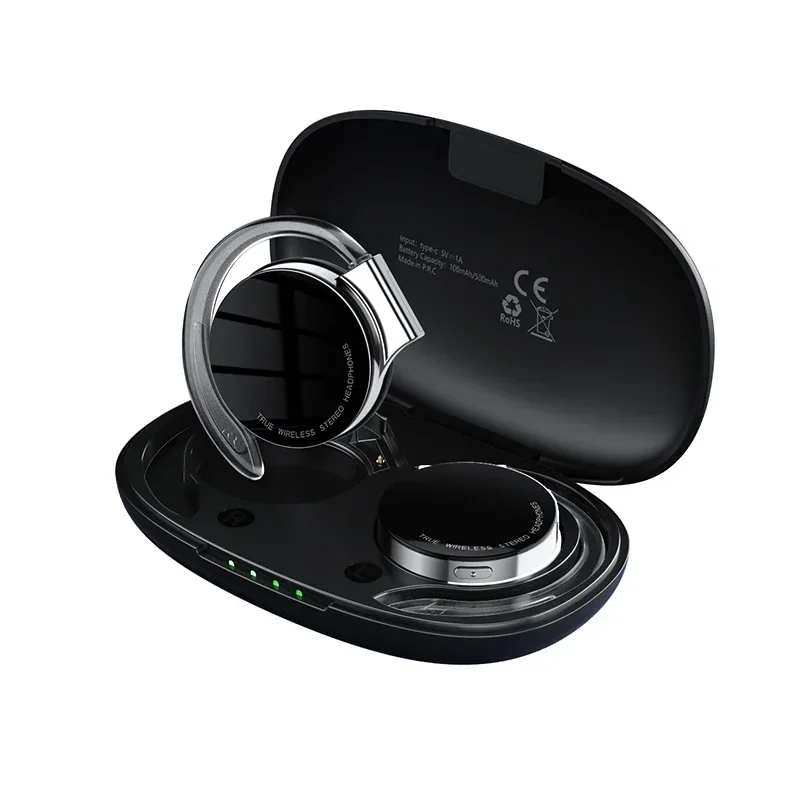 

Headphones HiFi Stereo Earbuds F2 TWS Bluetooth5.2 Earphones With Microphones Sport Ear Hook LED Display Wireless