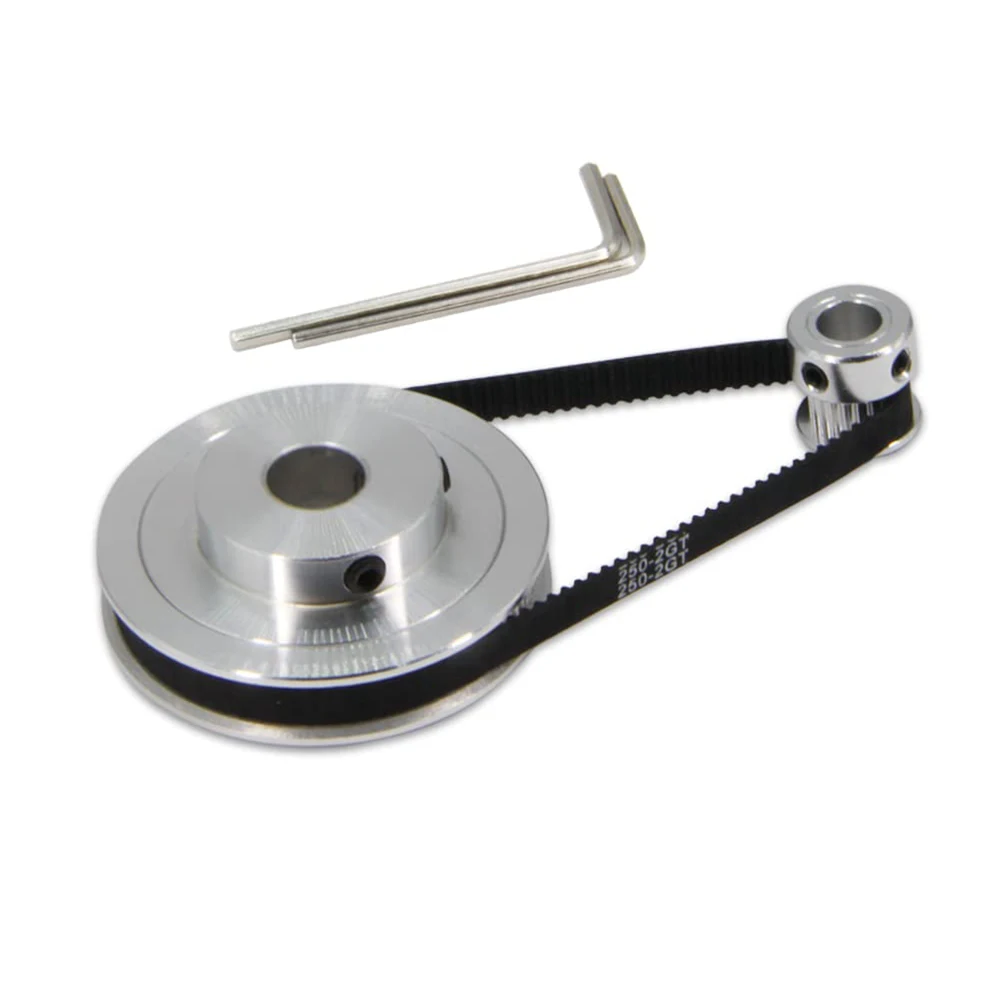 Aluminum Alloy Synchronous Pulley GT2 Synchronous Wheel 20 & 80 Teeth Aluminium Timing Pulley With 250mm Belt With Wrench
Aluminum Alloy Synchronous Pulley GT2 Synchronous Wheel 20 & 80 Teeth Aluminium Timing Pulley With 250mm Belt With Wrench