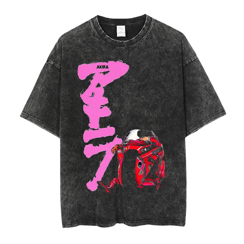 Anime Retro Neo Tokyo Akira T Shirt Men Washed Short Sleeve Casual T-shirts Clothes for Teens Harajuku Streetwear top
Anime Retro Neo Tokyo Akira T Shirt Men Washed Short Sleeve Casual T-shirts Clothes for Teens Harajuku Streetwear top