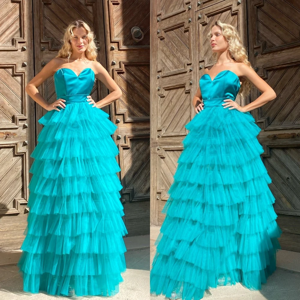 Prom Dress Fashion Elegant Strapless Ball Gown Quinceanera Dress Layered Floor Length Skirts Organza Evening فساتين Quinceanera
Prom Dress Fashion Elegant Strapless Ball Gown Quinceanera Dress Layered Floor Length Skirts Organza Evening فساتين Quinceanera