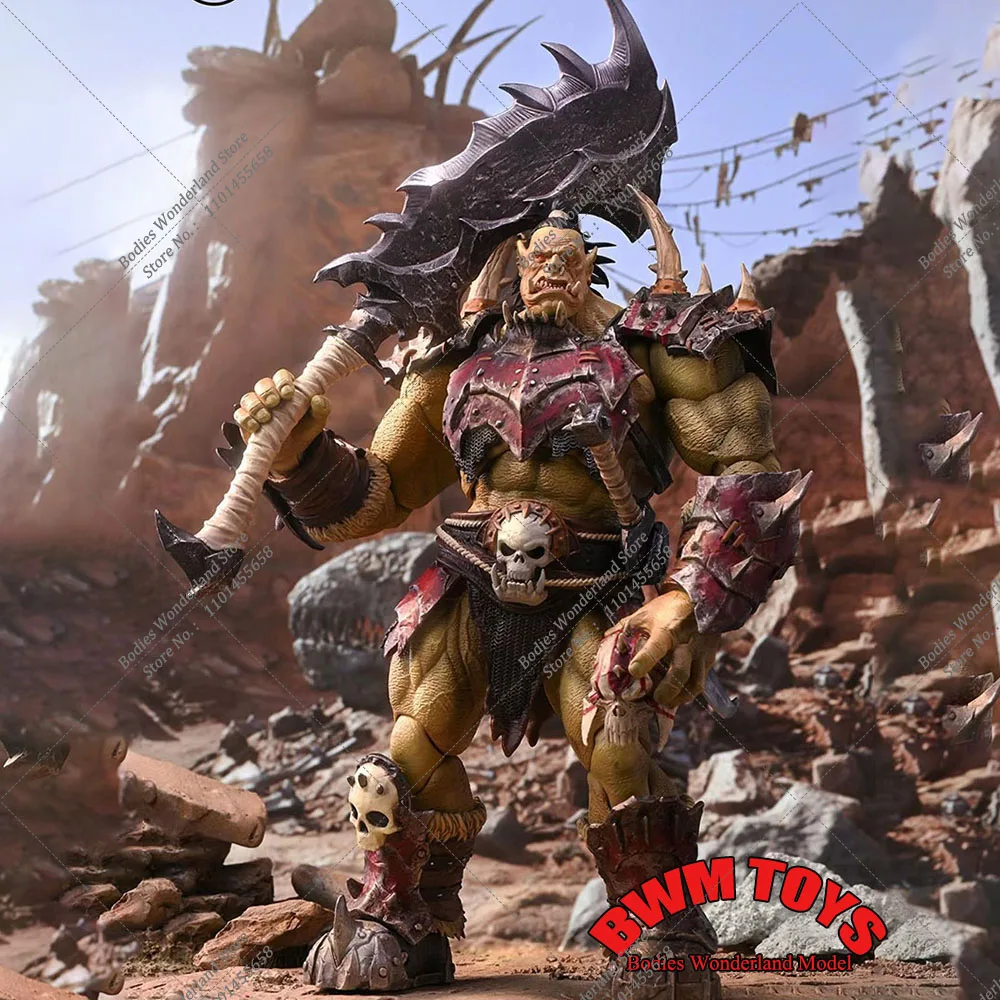 

Original Memory Toys 1/12 Scale WOW Green Morlock Orc Warrior Bounty Hunter Battlefield Anime Action Figure Collection Model