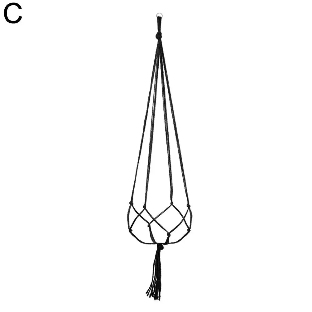 Natural Flax Macrame Plant Hanger - 35" Boho Garden Basket 12 Sf91ba12176824beeb01324fe6a550fe0E