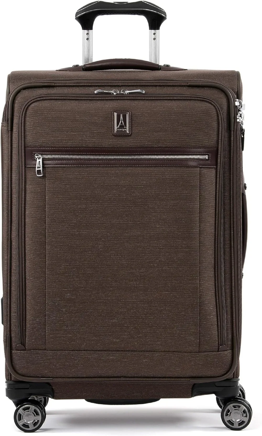 

Travelpro Platinum Elite Softside Expandable Checked Luggage, 8 Wheel Spinner Suitcase, TSA Lock, Men and Women