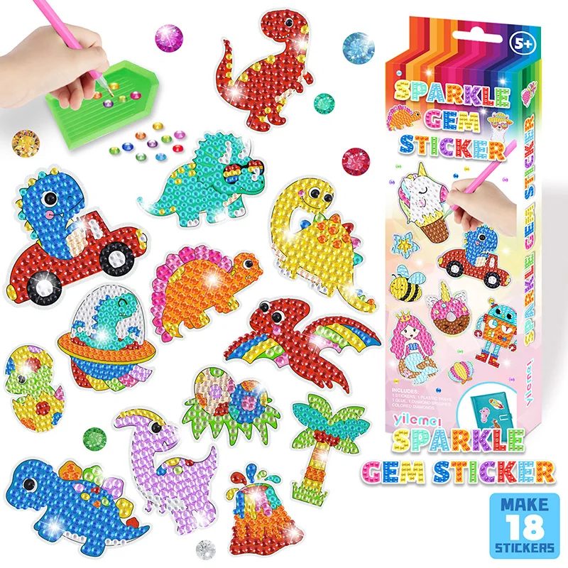 5D Diamond Painting DIY for Kids Sparkle GEM Art Craft Kit Diamond Stickers Crafts Creative Sticker Toys for Children's Gifts
5D Diamond Painting DIY for Kids Sparkle GEM Art Craft Kit Diamond Stickers Crafts Creative Sticker Toys for Children's Gifts