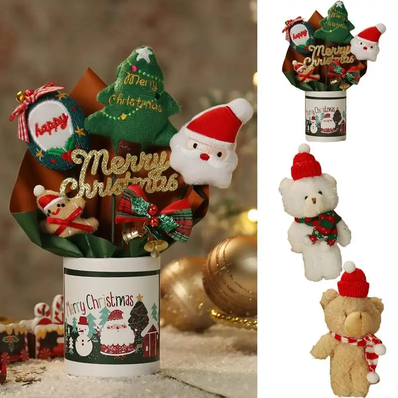 Bear Christmas Ornaments Bear Plush Pendant Xmas Tree Ornaments Santa Claus Snowman Reindeer Navidad Home Decor party favor
Bear Christmas Ornaments Bear Plush Pendant Xmas Tree Ornaments Santa Claus Snowman Reindeer Navidad Home Decor party favor