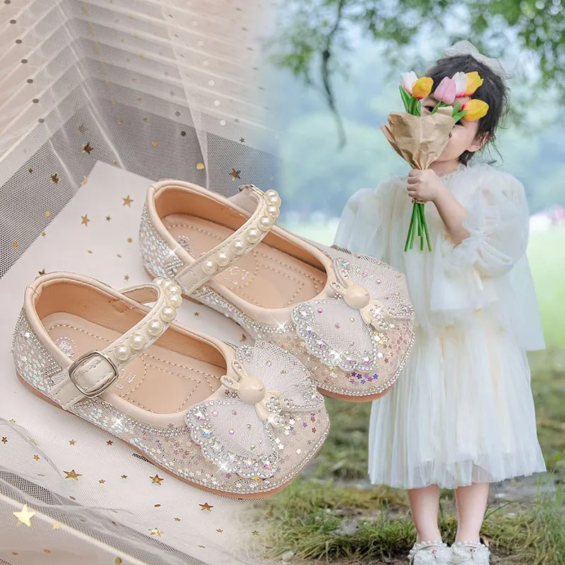 Shoes Kids Girls BIing Imitation Pearl Falt Anti-slip Leather zapatos for Baby Girls Sneakers Casual Soft Sole Sandals
Shoes Kids Girls BIing Imitation Pearl Falt Anti-slip Leather zapatos for Baby Girls Sneakers Casual Soft Sole Sandals