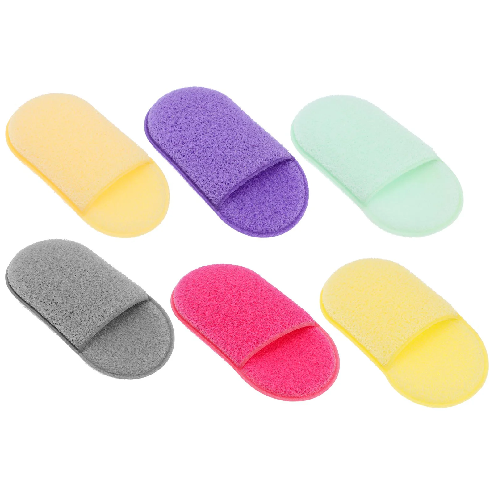 

Slipper Type Face Wash Washing Powder Puffs Clean Cleaner Pads Makeup Cleansing Facial Sponge Round