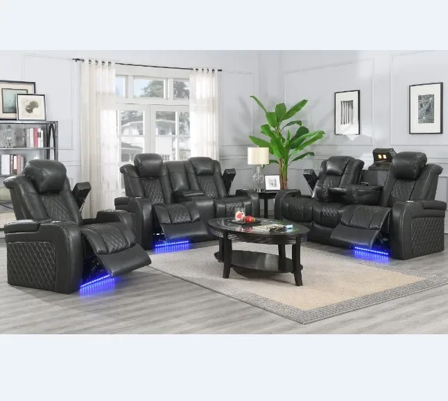 Living Room Genuine Leather Relax Sofa Set Recliner
Living Room Genuine Leather Relax Sofa Set Recliner
