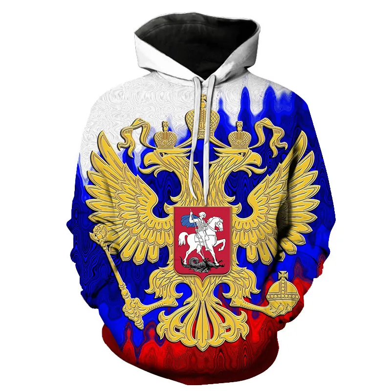 

Russian Flag 3D Print Hoodie National Flag of Russia Sweatshirts 2022 Men Long Sleeve Pullover Russian Flag Comfortable Hoodies